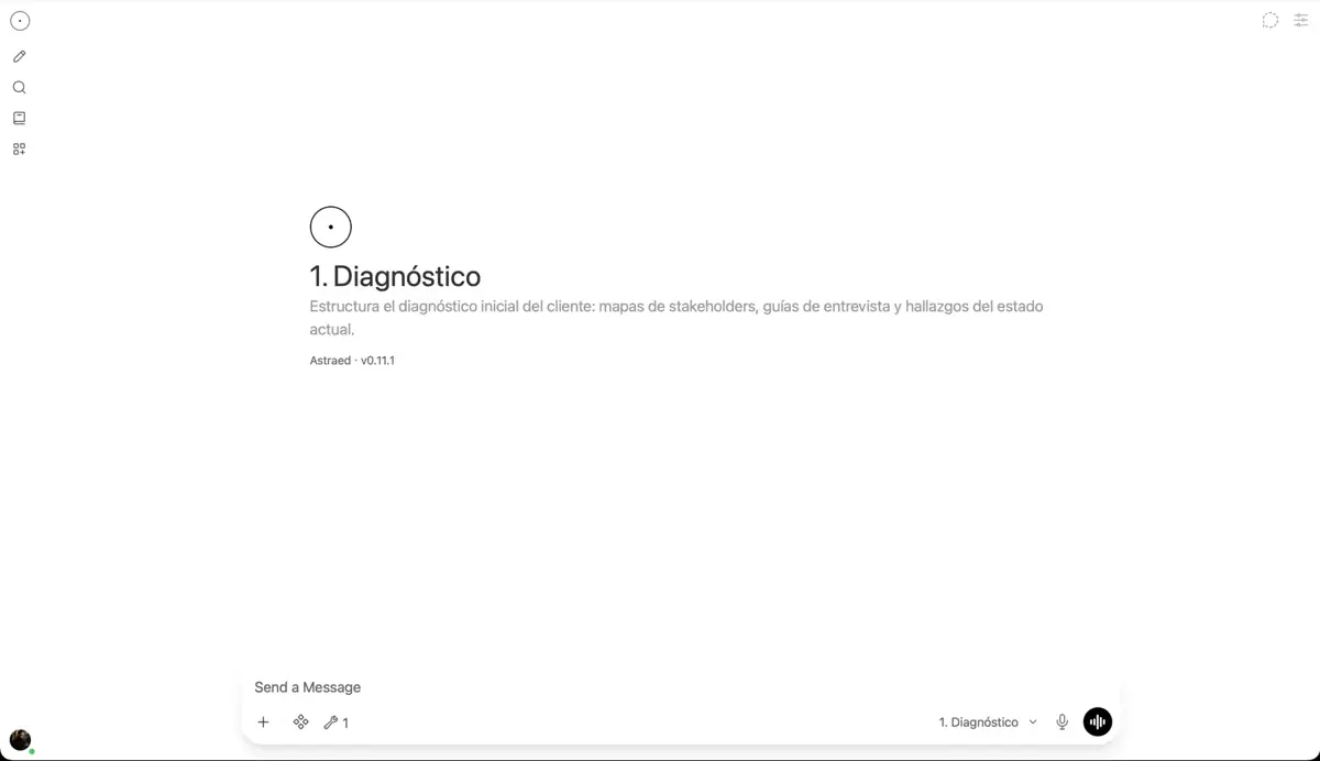 Astraed: agente de diagnóstico dentro de la plataforma